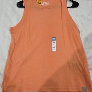 Carhartt Women's Peach-Orange Relaxed Fit Tank